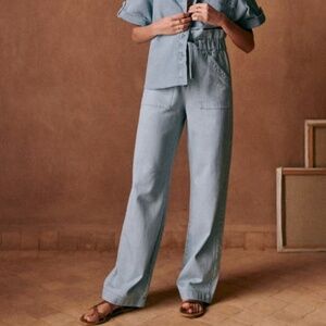 Sezane - Anthony Trouser - Bleached - EU Sized 42